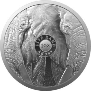 One Ounce 2021 Silver Big 5 Elephant Series 2