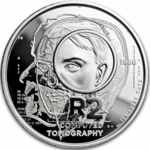 One Ounce 2018 R2 Sterling-Silver Crown Computed Tomography