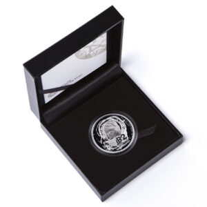 The 2018 CAT Scan R2 Crown is a sterling silver proof coin from the South African Mint, celebrating the South African invention of Computed Tomography as part of the South African Inventions series.