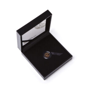 The 2018 1/20 oz Proof Gold Krugerrand is a 22-karat gold coin from the South African Mint, featuring the classic springbok design in a premium collector proof finish.