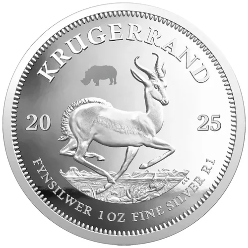 2025 Big Five Silver Rhino & Silver Krugerrand Set - Series 3 - Image 2