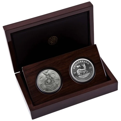 2025 1 oz Silver Big Five Lion - Series 3 Krugerrand proof set mint mark reverse