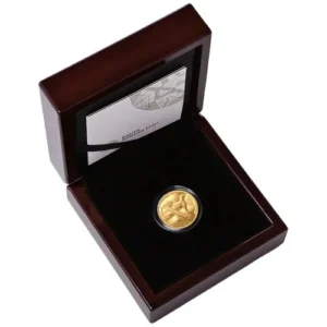 The 2026 1/4 oz Proof Gold African Range Surveying Cheetah is a quarter-ounce .9999 fine gold high-relief coin from the South African Mint, launching The African Range series in collaboration with sculptor Dylan Lewis.