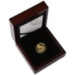 The 2026 1/4 oz Proof Gold Big Five Leopard is a quarter-ounce .9999 fine gold coin from the South African Mint, featuring the Series III leopard design in an exclusive limited proof presentation.