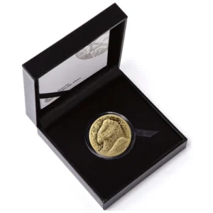 The 2026 1/4 oz Gold Martial Eagle is a quarter-ounce .9999 fine gold proof coin from the South African Mint, featuring the Martial Eagle design as part of The Odyssey of the Sky series.