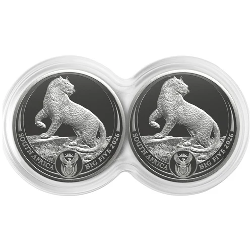 2026 Big Five Silver Leopard Double Capsule - Series 3